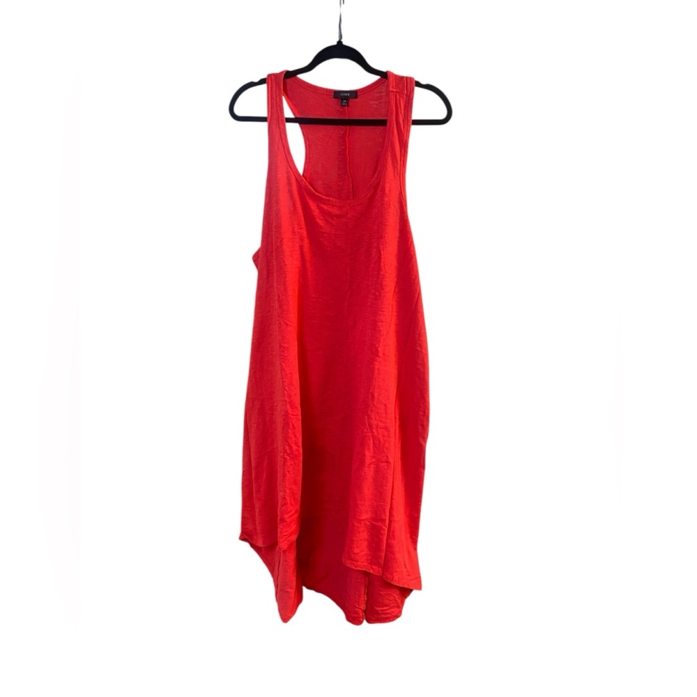 NWOT JCREW ORGANIC COTTON TANK DRESS CANDY APPLE RED 3X